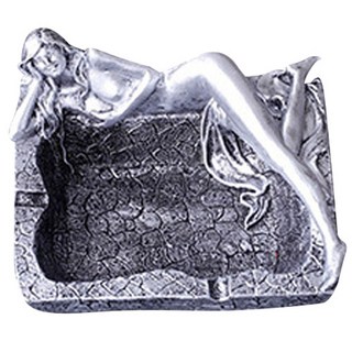 TP 裝飾裸女煙灰缸, 銀色, 1個