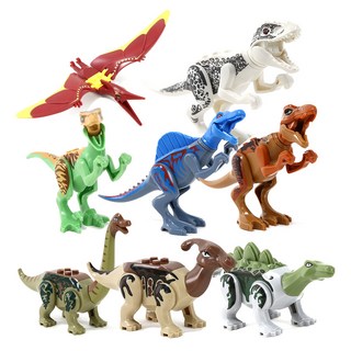 HONGMATOY 可動恐龍積木8件組, 1套, 多色