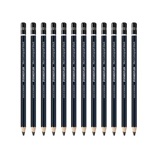 스테들러 마스그라프 100B 블랙 제도연필, 4B, 12개입