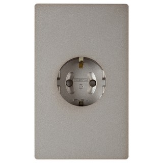 CHEIL ELECTRIC 1孔電源插座 青銅色, 1個