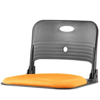 清心椅 Folder Back 基本款和室椅 網眼布料 黑色椅身, 橘色