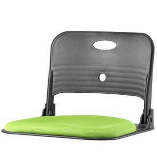 清心椅 Folder Back 基本款和室椅 網眼布料 黑色椅身, 綠色