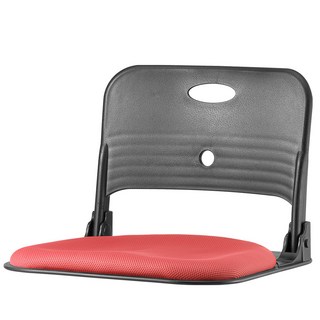 清心椅 Folder Back 基本款和室椅 網眼布料 黑色椅身, 紅色