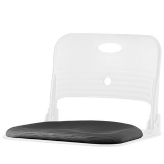 清心椅 Folder Back 基本款和室椅 網眼布料 白色椅身, 黑色