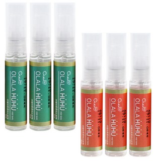 OLaLa Hoohoo 口腔噴霧 薄荷 3入 + 水蜜桃 3入, 1套