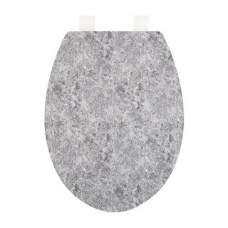 Shavas 泥漿無聲硬型馬桶蓋 O 型, 大理石炭灰色, 1個
