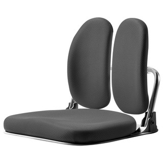 清心椅 折疊 Smart Dual 高級型和室椅 黑色椅身 網眼布料, 全黑色