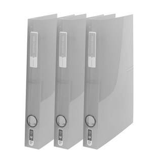 알파 3공 D링 바인더 비비드컬러칩 A4 3cm PP, 투명, 3개