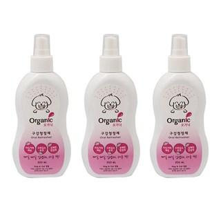 인터펫코리아 오가닉 애견용 구강청결제, 200ml, 3개