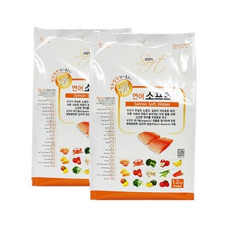 AIM 전연령견용 홀리스틱 소프트사료 연어 1.2kg 2개