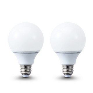 cityo LED球形燈泡 6W, 白光, 2入