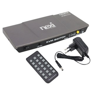 nexi 4K HDMI KVM切換器 2埠 NX616, NX-7202KVM-4K, 1個