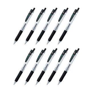 사라사 클립 중성펜 JJS15 0.4mm, 블랙, 10개