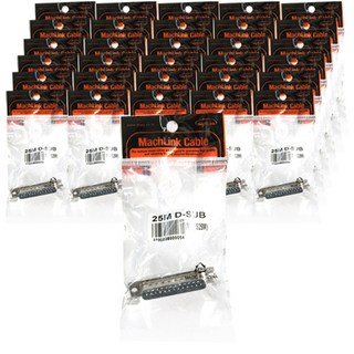Mahalink D-SUB 雙排 25針 公頭 組裝用連接器 轉接頭 100入, ML-DS25M