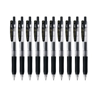 사라사 중성펜 클립 0.7mm JJB15, 흑색, 10개