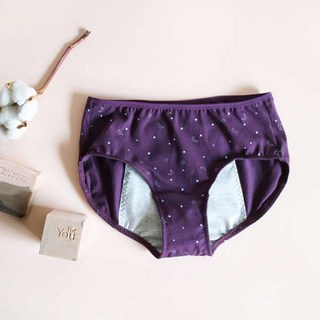 月亮生理褲 4件組, 紫紅色