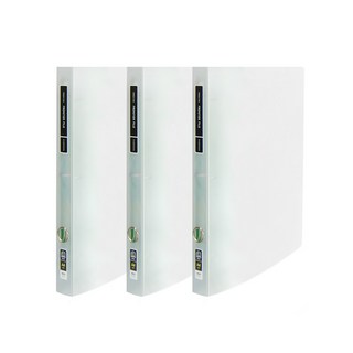 노블 투명 프론티어 프리미엄 A4 2cm D링 바인더 3공, 백색, 3개