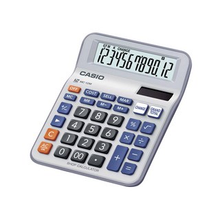 CASIO 卡西歐 小型桌上型計算機 MC-12M, 混和顏色, 1個