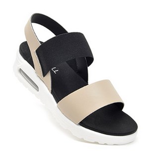 JACK&JILL 雙束帶氣墊涼鞋 J6268, 淺褐色, 240