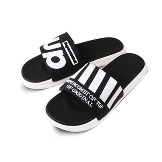 鞋子情侶氣墊水色拖鞋18802, 黑色的, 240