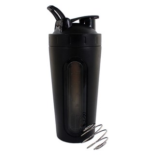쿠스포츠 스테인레스 보충제 쉐이커, 매트블랙, 700ml, 1개