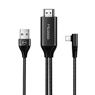 Mcdodo 麥多多 Lightning to HDMI 鏡像傳輸線, 黑色, 1個
