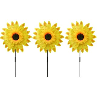 立體向日葵風車 小型, 混色, 3個