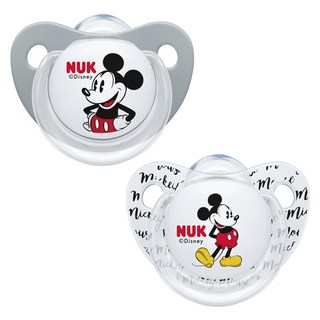 NUK 迪士尼矽膠安撫奶嘴 2入組, 第1階段(0~6個月), 米奇, 1組