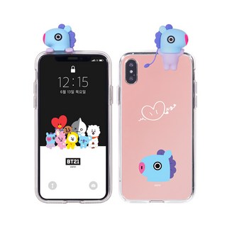 BT21 立體公仔造型鏡面手機殼