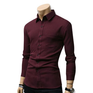 블루포스 남성용 안느비 솔리드 무지 긴팔셔츠