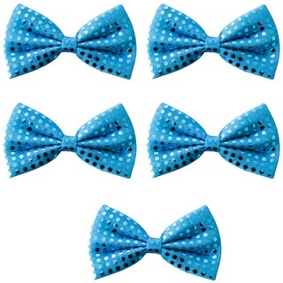 PARTYSHOW 亮片蝴蝶領結, 淺藍色, 5個