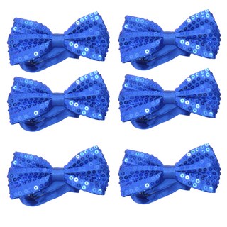 PARTYSHOW 奢華雙面蝴蝶領結, 藍色, 6個