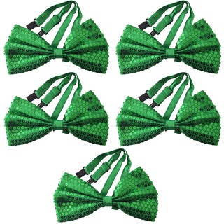 PARTYSHOW 奢華雙面領結 中, 綠色, 5個