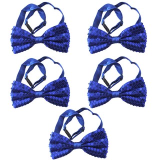 PARTYSHOW 奢華雙面領結 中, 藍色, 5個