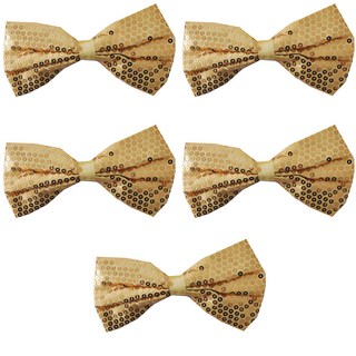 PARTYSHOW 奢華雙面領結 中, 金色, 5個