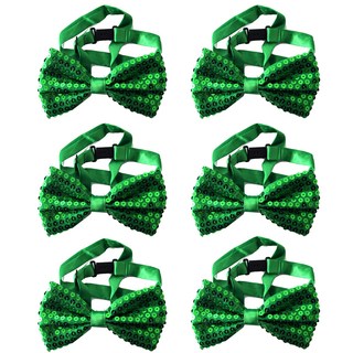 PARTYSHOW 奢華雙面蝴蝶領結, 綠色, 6個