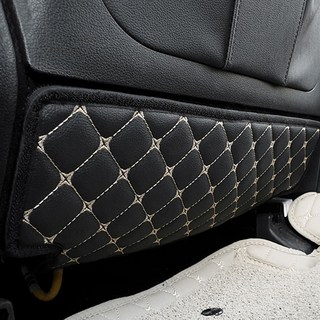 CAIMAN 퀄팅 레더 시트백 언더커버 현대 그랜져IG 1열, 블랙, 1세트