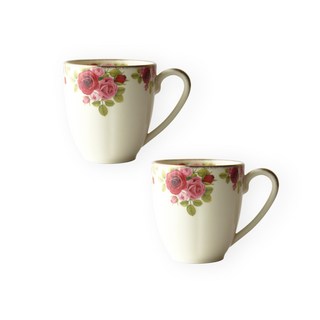 BELUZ casa 韓國製 浪漫玫瑰 馬克杯, 混合顏色, 2個