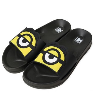 minions 小小兵圖案拖鞋, 230mm, 黑色