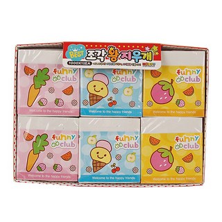 快樂朋友 1000片巨無霸橡皮擦, 隨機出貨, 12個