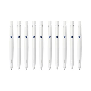 ZEBRA 斑馬牌 blen 凝膠墨水筆 0.5mm, 白桿 + 藍色墨水, 10個