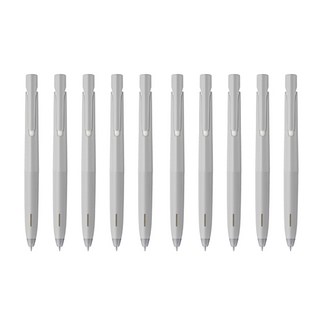 ZEBRA 斑馬牌 原子筆 0.7mm, 灰體+黑墨, 10個