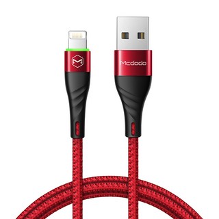 Mcdodo 麥多多 P系列 Lightning 高速充電線 1.8m, 紅色, 1個