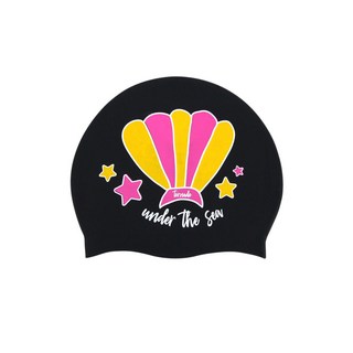 Tornado 矽膠泳帽 貝殼 TC1907, BLACK, 1個