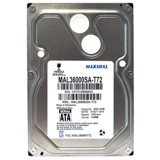 MARSHAL 6TB 桌上型HDD MAL36000SA-T72 SATA3 7200 128MB