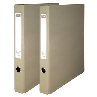 Midas A4 50頁透明文件夾, 2個, 灰色