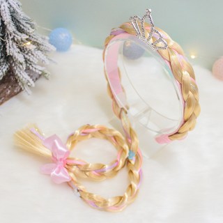 Bidangil 冰雪奇緣公主皇冠長假髮髮箍