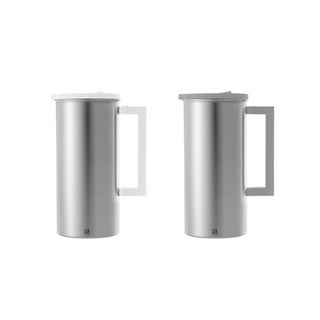 JVR 不銹鋼水瓶 2 件套, 灰色, 象牙色, 1.6L