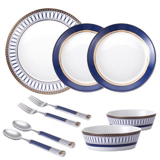 BELUZ casa 皇家 2人份義大利麵餐具9件組, 混色, 5種餐具