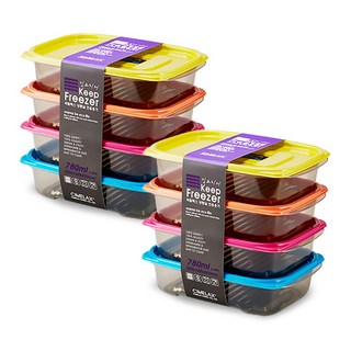 cimelax Keep Freezer 冰箱整理容器套組 隨機出貨, 4個, 2套